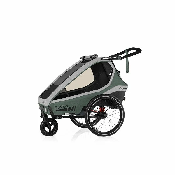 Qeridoo Kidgoo 1 Fahrradanhänger Ivy Green Mit Joggerfunktion 1 Qeridoo Kidgoo 1 Fahrradanhänger Ivy Green Mit Joggerfunktion