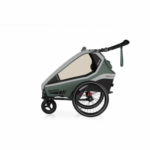 Qeridoo Kidgoo 2 Fahrradanhänger Ivy Green Mit Joggerfunktion 2023 1 Qeridoo Kidgoo 2 Fahrradanhänger Ivy Green Mit Joggerfunktion 2023