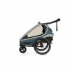 Qeridoo Kidgoo 2 Fahrradanhänger Navy Blue Mit Joggerfunktion 2023