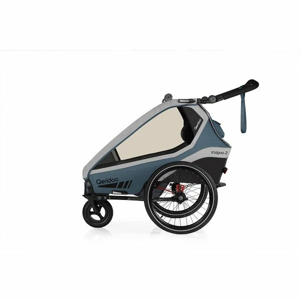 Qeridoo Kidgoo 2 Fahrradanhänger Navy Blue Mit Joggerfunktion 2023 1 Qeridoo Kidgoo 2 Fahrradanhänger Navy Blue Mit Joggerfunktion 2023