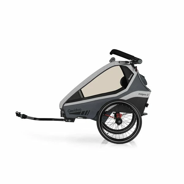 Qeridoo Kidgoo 2 Fahrradanhänger Steel Grey Mit Joggerfunktion 2023 2 Qeridoo Kidgoo 2 Fahrradanhänger Steel Grey Mit Joggerfunktion 2023 – Bild 2