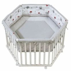 Roba Laufgitter Adam Und Eule Weiß, 6-eckig 120 Cm