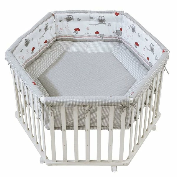 Roba Laufgitter Adam Und Eule Weiß, 6-eckig 120 Cm 2 Roba Laufgitter Adam Und Eule Weiß, 6-eckig 120 Cm – Bild 2