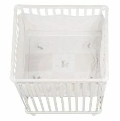 Roba Laufgitter Fox & Bunny Weiß, Quadratisch 100x100 Cm