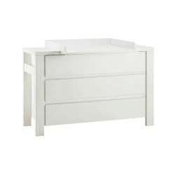 Schardt Milano Weiß Wickelkommode Extra Breit 3 Schubkästen - Mit Wickelaufsatz