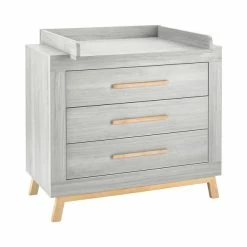 Schardt Miami Grey Sparset Inkl. Umbauseiten Wickelkommode & Kinderbett -Kinderwagen 05 795 77 03 miami grey wickelkommode 1