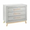 Schardt Miami Grey Wickelkommode 3 Schübe Suomi Pinie/Buche Massiv - Inkl. Wickelaufsatz