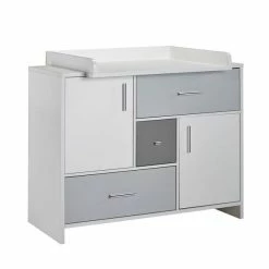 Schardt Candy Grey Kinderzimmer Inkl. Umbauseiten Mit 3-türigem Schrank -Kinderwagen 05 850 24 00 candy grey wickelkommode 3