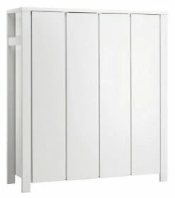 Schardt Milano Weiß Kleiderschrank 4 Türen Dekor Weiß/MDF Weiß