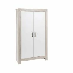 Schardt Nordic Halifax Kleiderschrank 2 Türen Weiß/Halifax Eiche