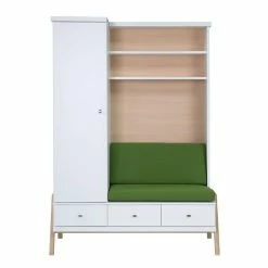 Schardt Holly White Kleiderschrank-Kombi Schrank Und Wickelkommode | Umbaubar -Kinderwagen 06 921 02 01 holly nature schrank und sitzbank 1 4