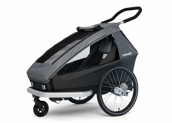 Croozer Kid Keeke 1 Mountain Grey 2in1 Fahrradanhänger & Buggy-Set 1 Croozer Kid Keeke 1 Mountain Grey 2in1 Fahrradanhänger & Buggy-Set