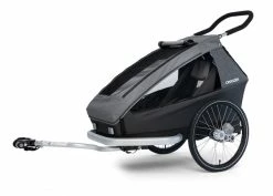 Croozer Kid Keeke 1 Mountain Grey 2in1 Fahrradanhänger & Buggy-Set 11 Croozer Kid Keeke 1 Mountain Grey 2in1 Fahrradanhänger & Buggy-Set -Kinderwagen 08 121001523 croozer keeke 1 mountain grey deichsel