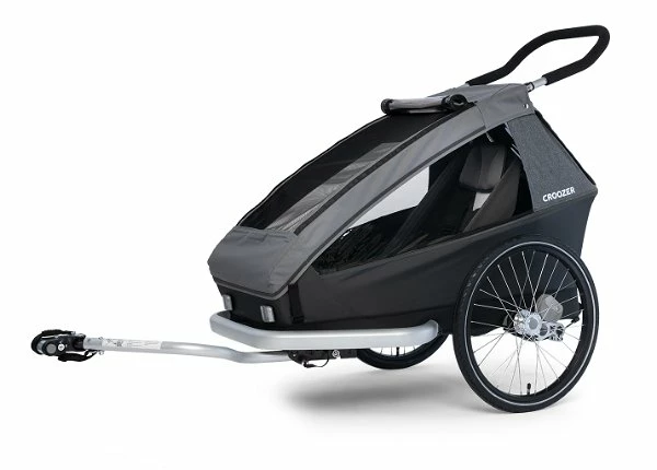 Croozer Kid Keeke 1 Mountain Grey 2in1 Fahrradanhänger & Buggy-Set 3 Croozer Kid Keeke 1 Mountain Grey 2in1 Fahrradanhänger & Buggy-Set – Bild 3