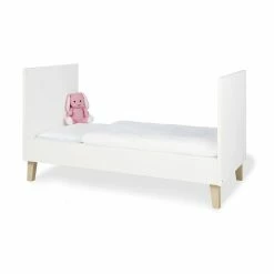 Pinolino Lumi Kinderzimmer Extrabreit - 2T Weiß/Eiche Dekor Mit Echtholzstruktur -Kinderwagen 090032b 02 1