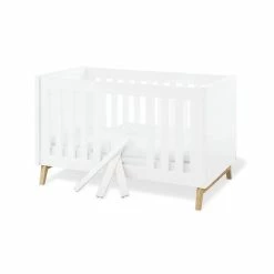 Pinolino Riva Kinderbett 70x140 Cm Weiß/Esche Massiv - Umbaubett Zum Toppreis