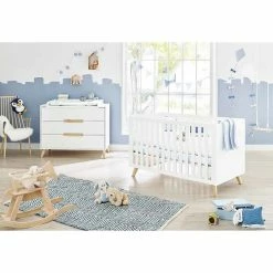 Pinolino Move Sparset Breit Wickelkommode & Kinderbett