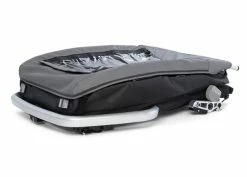 Croozer Kid Keeke 2 Mountain Grey 2in1 Fahrradanhänger & Buggy-Set -Kinderwagen 09 121001623 croozer keeke 2 mountain grey gefaltet