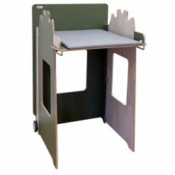 Timkid Mowi Standwickeltisch Moos / Helle Eiche Inkl. Wickelauflage