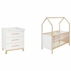 Schardt Venice Sparset Mit Hausbett Dekor Weiß / Massivholz Buche Geölt