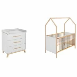 Schardt Venice Grey Sparset Mit Hausbett Dekor Seidengrau / Massivholz Buche Geölt