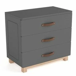 Nature Kid Cory Kinderzimmer Anthrazit 8-teilig Mit Hausbett 90 X 200 Cm, Dach & Schreibtisch -Kinderwagen 100177 catania kommode anthrazit whiteroom 2k quadrat