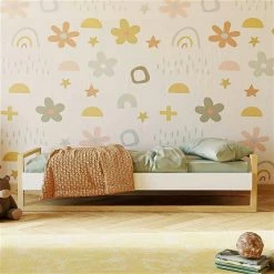 Nature Kid Lisa Einzelbett Natur/weiß 90 X 200 Cm -Kinderwagen 100257 100258 einzelbett lisa ambiente02 1x1 1