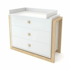 Nature Kid Babyzimmer Set Lisa 2-türig 4-teilig -Kinderwagen 100259 100260 kommode lisa wickelaufsatz whiteroom 1 1 2 1