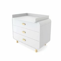 Nature Kid Babyzimmer Set Katja 2-türig 3-teilig -Kinderwagen 100266 100267 kommode katja whiteroom02 1500x1500 1