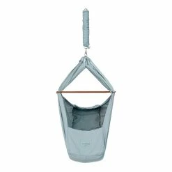 Moonboon Ökologische Federwiegen-Set Ocean Mit Motor, Gestell Weiß & Kokos-Einleger -Kinderwagen 10031 organic baby hammock ocean 1