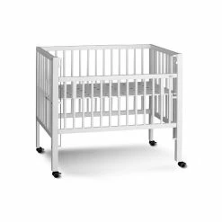 TiSsi MAXI Boxspring Beistellbett Weiß Liegefläche 50 X 90 Cm Aus Massiver Buche