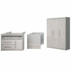 Roba Maren 2 Kinderzimmer Bett, Wickelkommode, Kleiderschrank
