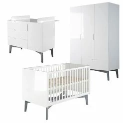 Roba Retro 2 Kinderzimmer 3T Bett, Wickelkommode, Schrank