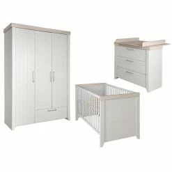 Roba Helene Kinderzimmer Bett, Wickelkommode, Kleiderschrank