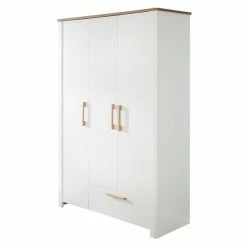 Roba Ava Kinderzimmer 3T Weiß/natur Bett, Wickelkommode, Schrank -Kinderwagen 1012830 kinderzimmerset 04 f