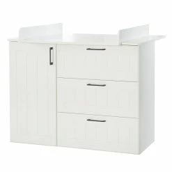 Roba Sylt Kinderzimmer Sparset Weiß Bett Und Wickelkommode -Kinderwagen 1012831 kinderzimmerset 03 f 1