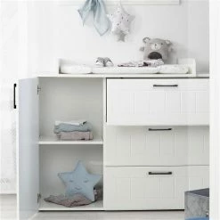 Roba Sylt Kinderzimmer Sparset Weiß Bett Und Wickelkommode -Kinderwagen 1012831 kinderzimmerset 10 m 1