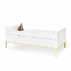 Pinolino Skadi Sparset Breit Kinderbett & Wickelkommode - Kiefer Massiv -Kinderwagen 101602b 02 1