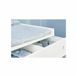 Pinolino Skadi Sparset Breit Kinderbett & Wickelkommode - Kiefer Massiv -Kinderwagen 101602b 23 gr 2