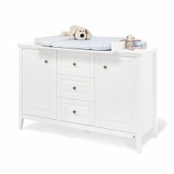 Pinolino Smilla Wickelkommode Extrabreit Kiefer Massiv Weiß Lasiert - Toppreis