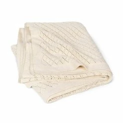 Moonboon Baby Strickdecke, Diamant Muster Nature