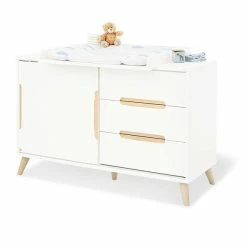 Pinolino Move Kinderzimmer Extrabreit Groß Inkl. Wandregal Weiß/Ahorn Klar Lackiert -Kinderwagen 103419xg 06