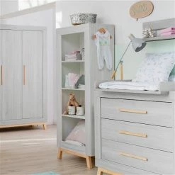Schardt Miami Grey Sparset Inkl. Umbauseiten Wickelkommode & Kinderbett -Kinderwagen 11 803 77 03 miami grey regal 2
