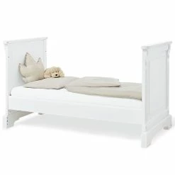 Pinolino Emilia Kinderzimmer Extrabreit Groß 3T Inkl. Wandregal Edelmatt Weiß -Kinderwagen 113467 02 1 1 1