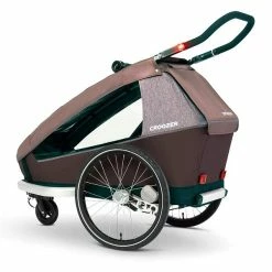 Croozer Kid Vaaya 1 Blossom Red 2in1 Fahrradanhänger & Buggy-Set -Kinderwagen 121001122 croozer kid vayaa 1 blossom red buggy seitlich