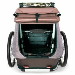 Croozer Kid Vaaya 1 Blossom Red 2in1 Fahrradanhänger & Buggy-Set -Kinderwagen 121001122 croozer kid vayaa 1 blossom red kofferraum geoeffnet