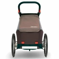 Croozer Kid Vaaya 1 Blossom Red 2in1 Fahrradanhänger & Buggy-Set -Kinderwagen 121001122 croozer kid vayaa 1 blossom red rueckansicht