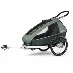 Croozer Kid Vaaya 1 Jungle Green 2in1 Fahrradanhänger & Buggy-Set