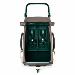 Croozer Kid Vaaya 2 Blossom Red 2in1 Fahrradanhänger & Buggy-Set -Kinderwagen 121001322 croozer kid vayaa 2 blossom red top