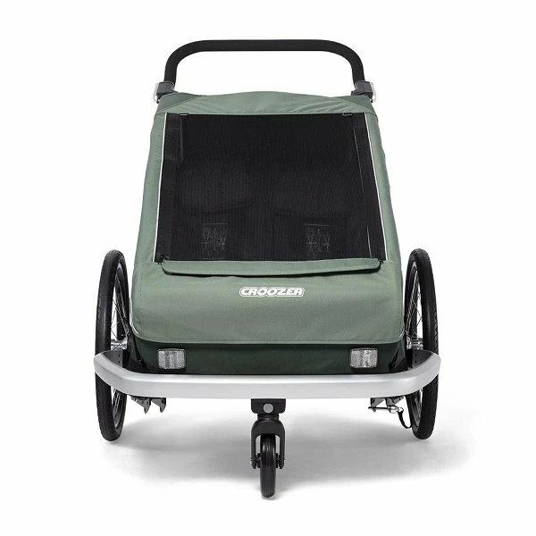 Croozer Kid Vaaya 2 Jungle Green 2in1 Fahrradanhänger & Buggy-Set – Bild 3